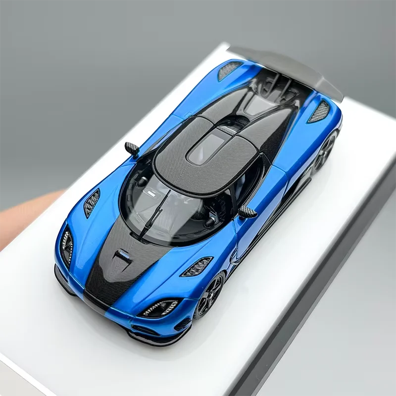 

Модель автомобиля VMB 1:64, коллекционная статическая модель Agera HH Blue из смолы, декоративный подарок, игрушка