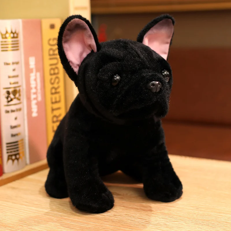 Lifelike Plush French Bulldog Toy  Real-Life Stuffed Animals Dog Soft Simulation Pets Shar Pei Puppy Doll Kids Toy Birthday Gift