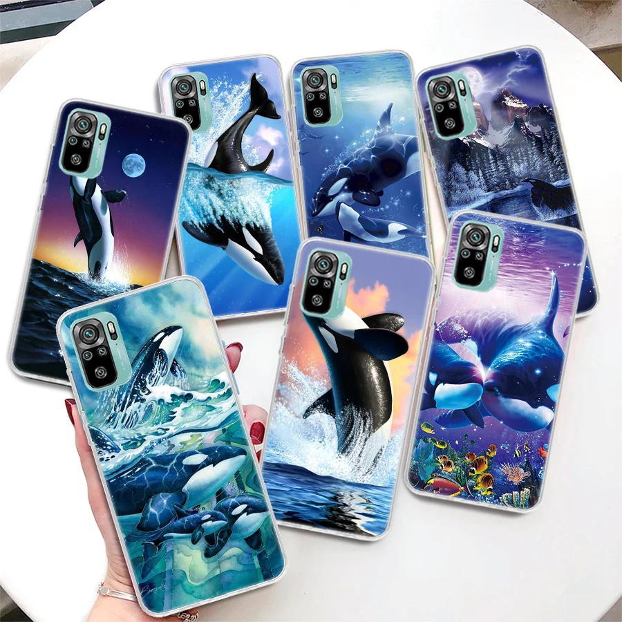 Sea Orcinus Orca Coque Phone Case For Xiaomi Redmi Note 13 12S 12 11S 11T 11E Pro Plus 11 10 10S 9 9S 8 8T 5G Cover Note 13 12S 