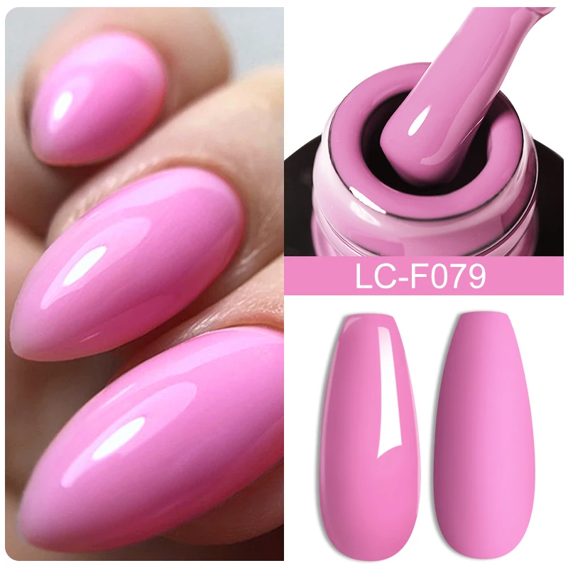 LILYCUTE Matte Macaron Series smalto per unghie Gel rosa viola Glitter primavera estate colore Base Semi permanente Top Coat Nail Art Gel