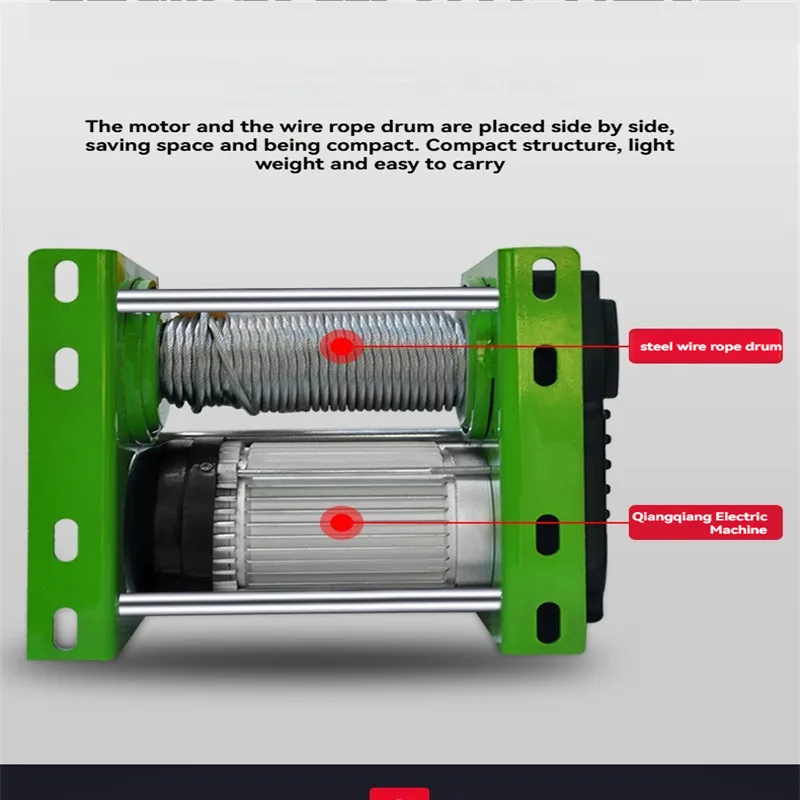 

Электрическая лебедка 200-400 кг, беспроводной пульт дистанционного управления, бытовой кран, электрическая лебедка, 30 м, тросовая лебедка