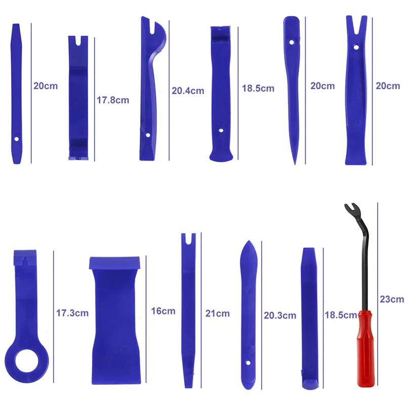 12pcs Portable Car Panel Removal Tool Kit Auto Interior Trim Dash Removal Installer Disassembly Tool Car Clips Puller