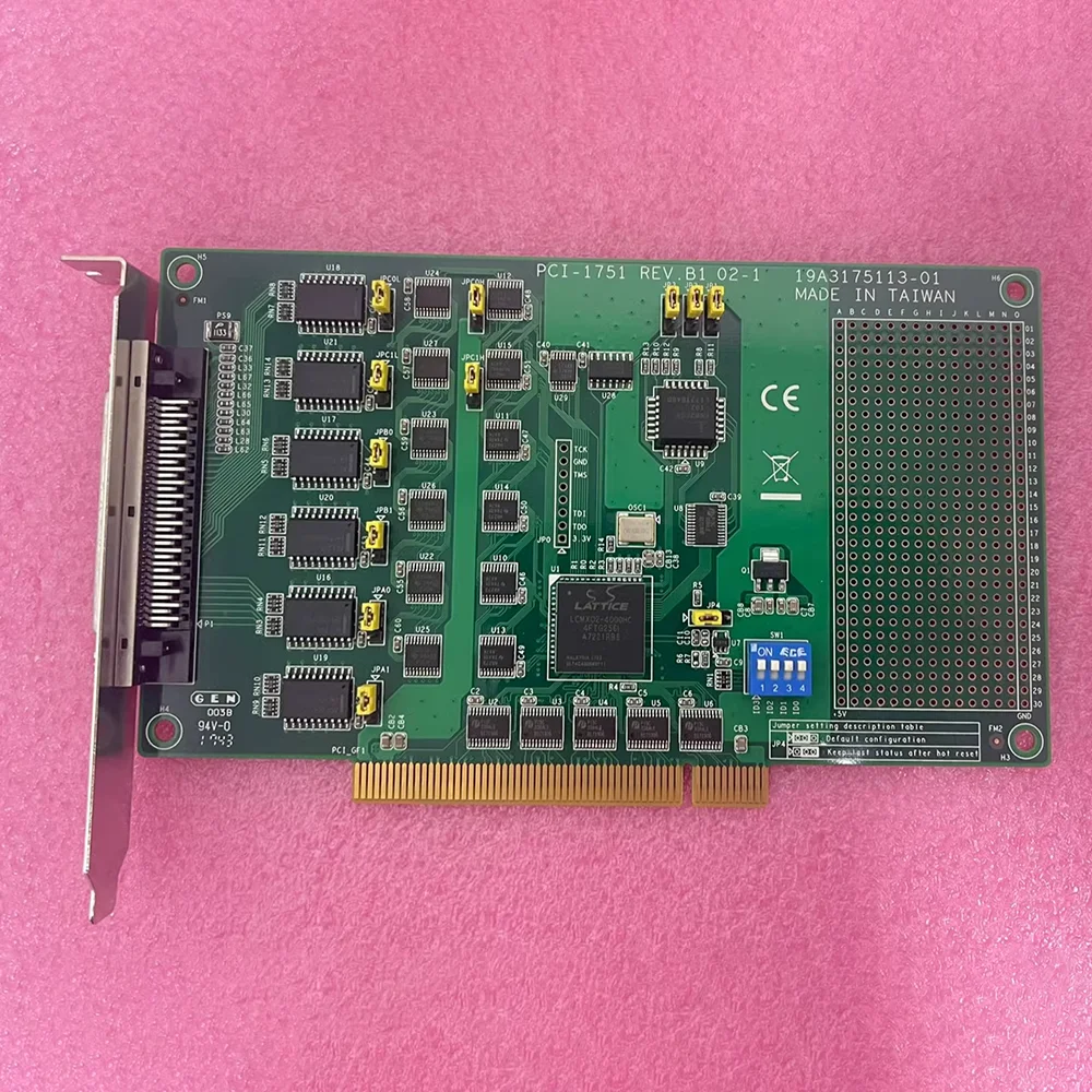 PCI-1751 REV.B1 For Advantech 48-bit Switch Digital Input/Output Card Module TTL Digital I/O  PCI-1751-BE