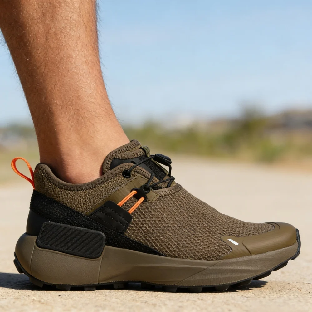 Fashion Natural Shoes Men Luxury Trekking Training Mesh Sneaker Slip On Stretch Soft Loafers Business Outdoor Sports Luxuryshoes