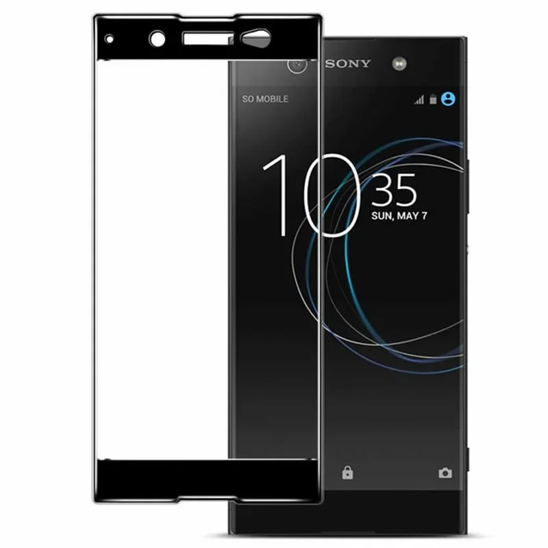 For Sony Xperia XA1 XA2 Plus 3D Curved Full Cover Tempered Glass for Sony XA1 XA2 Ultra Screen Protector Protective Glass Film