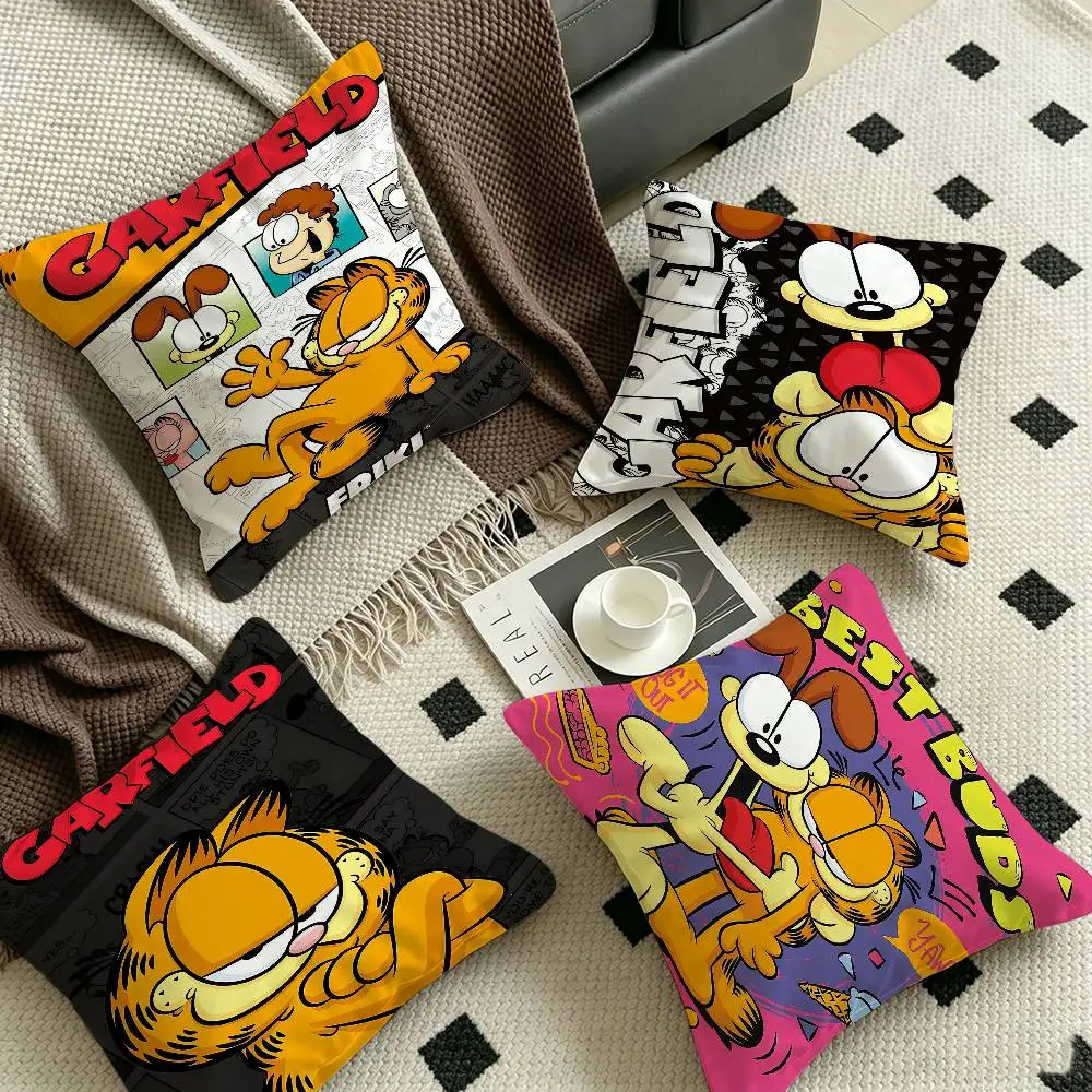 Anime G-Garfields C-Cat Pillow Cushion Cover Pillowcase Living Room Sofa Home Decor Customized