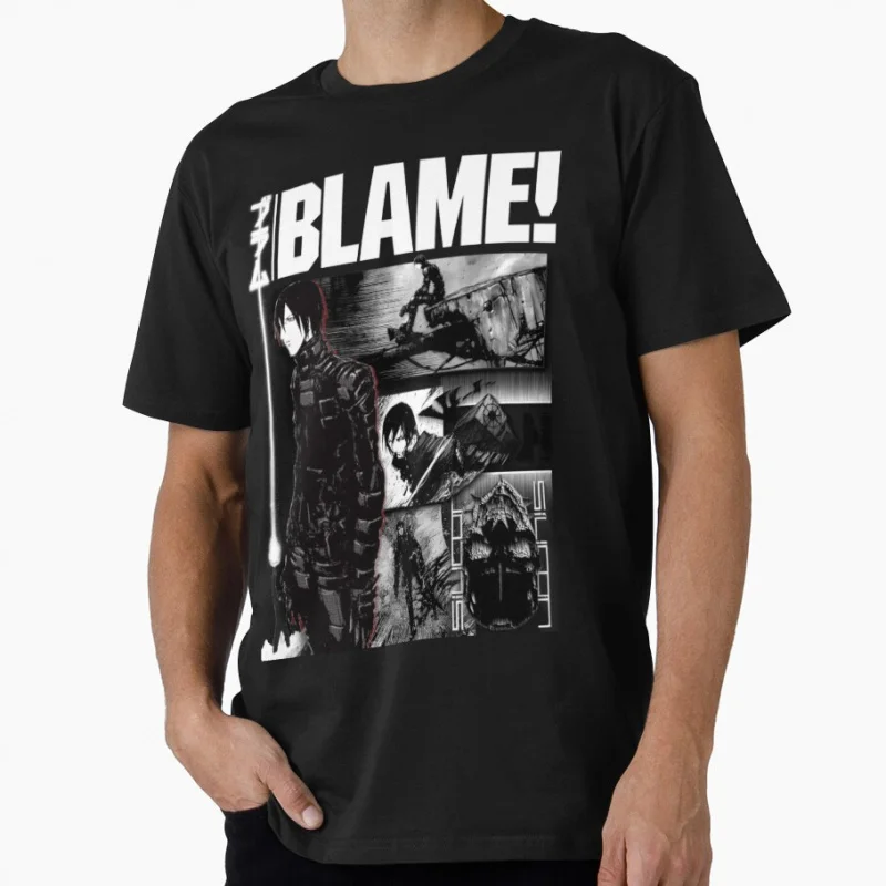 

Killy from BLAME! Gift t shirt for Anime lover Cartoon Graphic Y2K clothes Large size Tops Manga printed Tee