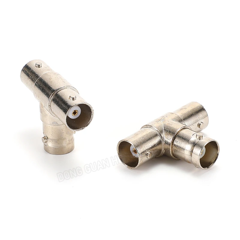 BNC to RCA Adapter 3-Way Connector CCTV Coaxial Video Audio Extension Cable for Security Camera Monitor Surveillance System