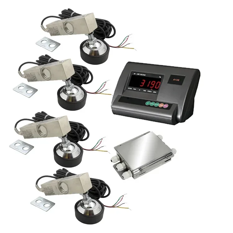 Full floor scale kit with A12 indicator RS232 port 3inch big display and scale software