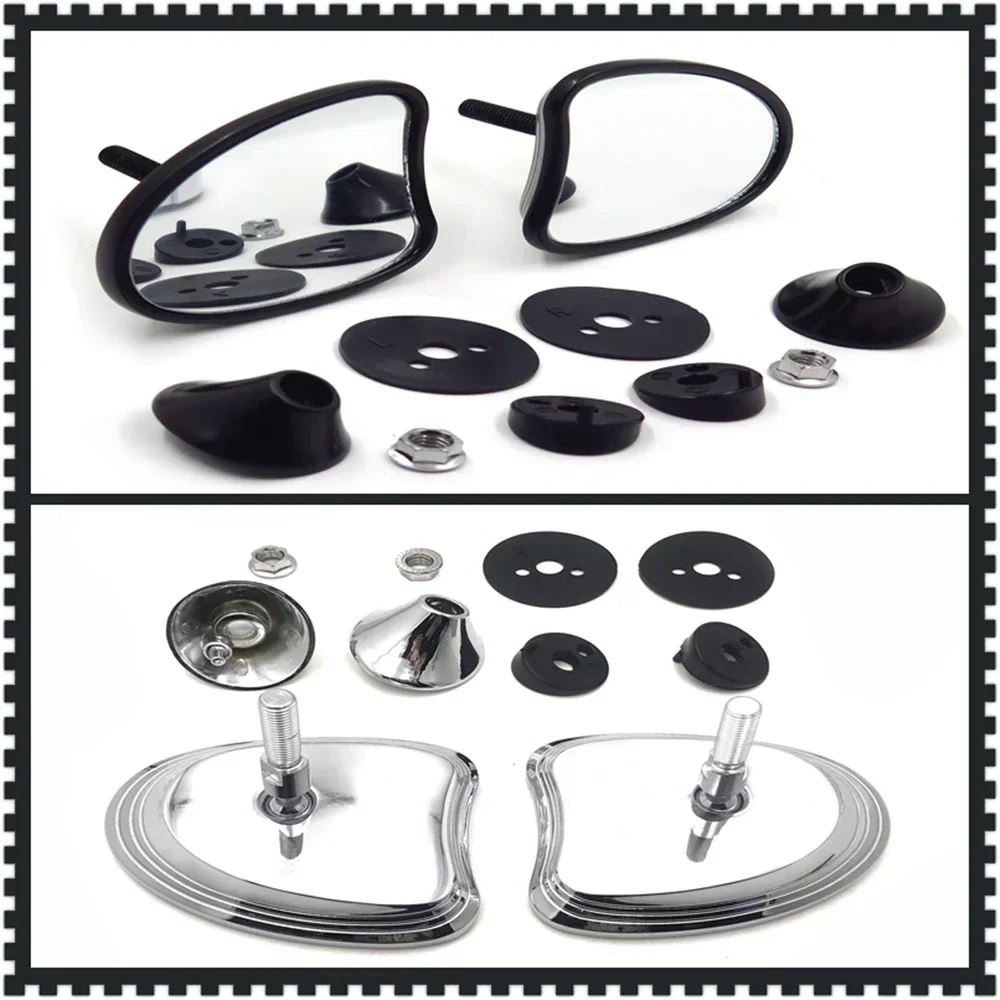 Motorcycle Tapered Fairing Mount Mirrors for Harley 14-later Electra Glide, Street Glide, Ultra Limited and Tri Glide