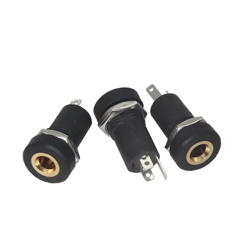 【20PCS-5PCS】PJ-392A 3.5mm 3pin Audio Socket Headphone Female Connector With Nuts 3.5 mm 3 Pole Panel Mount Jack PJ392A