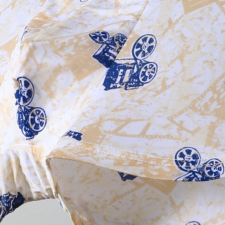 3 шт., мужское нижнее белье, плоские трусы из ледяного шелка, ультратонкие летние дышащие индивидуальные трендовые летние боксеры