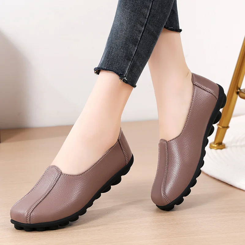 Women Casual Flat Shoes 2023 Spring Autumn Flat Loafer Women Shoes Female Casual Shoes Office Lady Comfort Shoes Plus Size