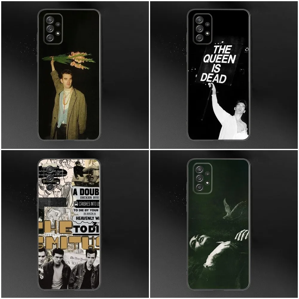 The S-Smiths Queen Is Dead Phone Case For Samsung S24,S23,S22,S21,S20,S10,S10E,S9 Plus FE Note 20 Ultra 10,9 Plus Black