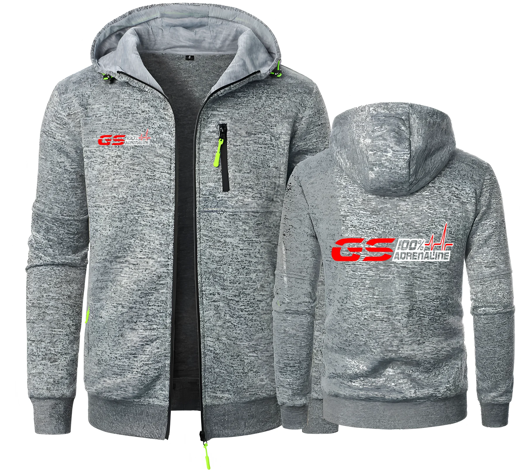 GS 100% Adrenaline Motorrad Biker Fan Men's Hoodies Sweatshirts GS R1200 F1 M4 M5 M6 X5 X6 Zipper Hooded Sweatshirt Man Jackets
