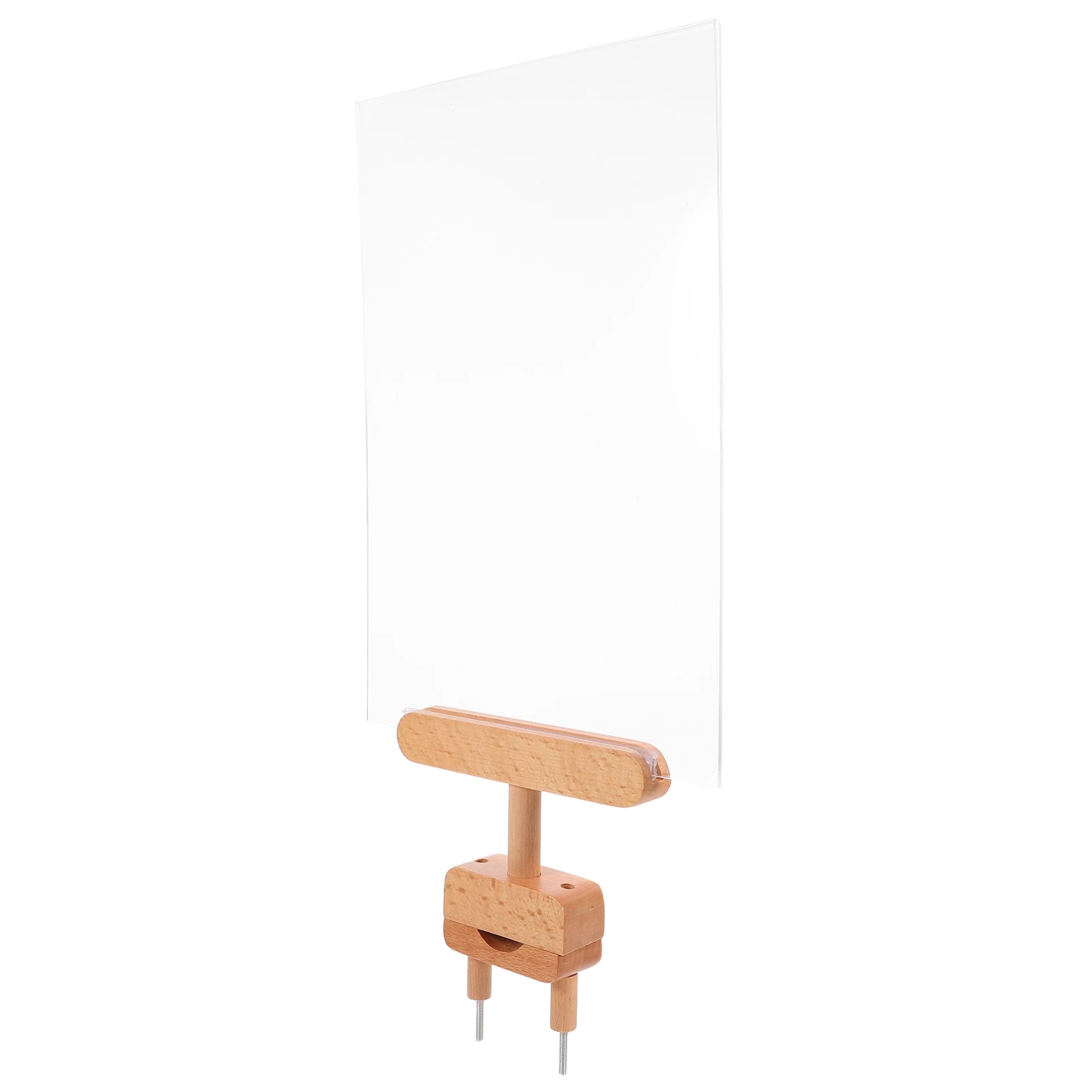

Wooden Price Tag Holder Clip Board Retail Display Signs Market Sign Clips Basket Labels Price Stand Advertising Rack