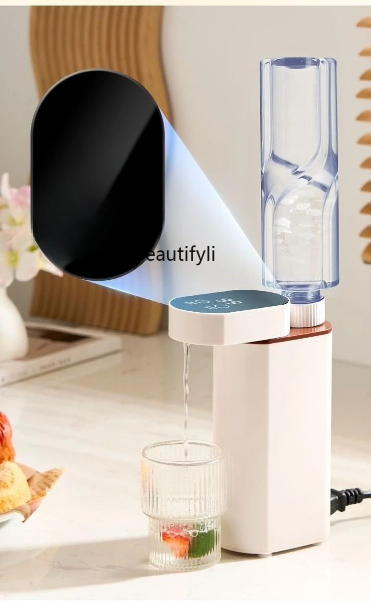 Dispensador de agua instantáneo portátil, hervidor portátil de calentamiento rápido de viaje integrado pequeño para el hogar