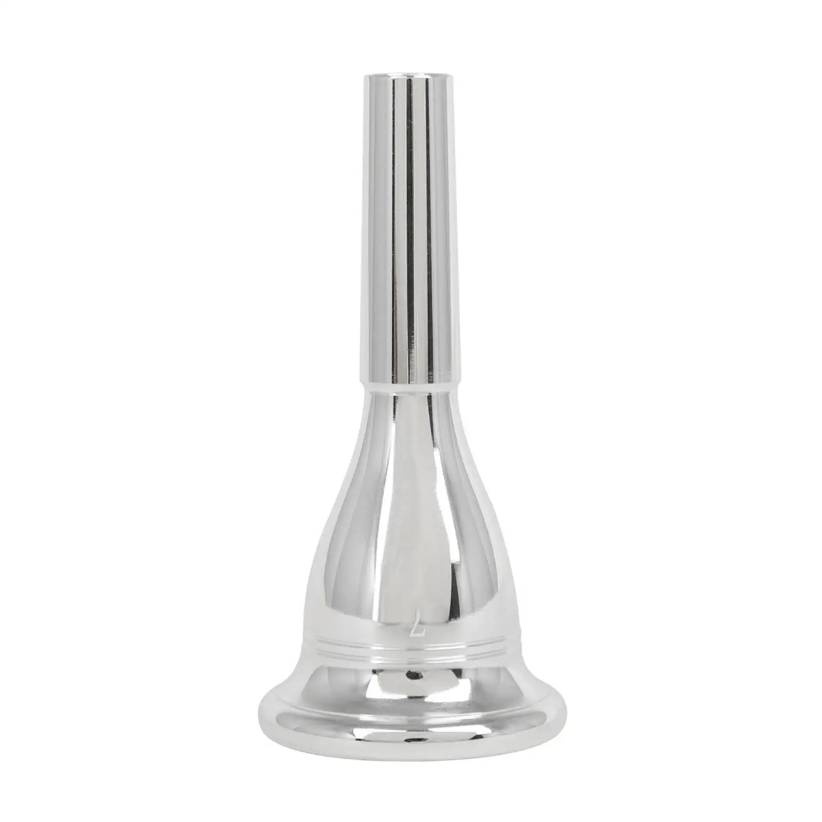 Precision CNC Machined Brass Trombone Mouthpiece with Vacuum Bag for Safe Transport