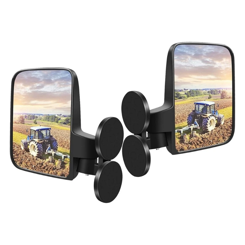 Replacement Strong Side Mirrors Golf Cart Side Mirrors Waterproof Adjustable Rearview Mirror with Screws Gasket