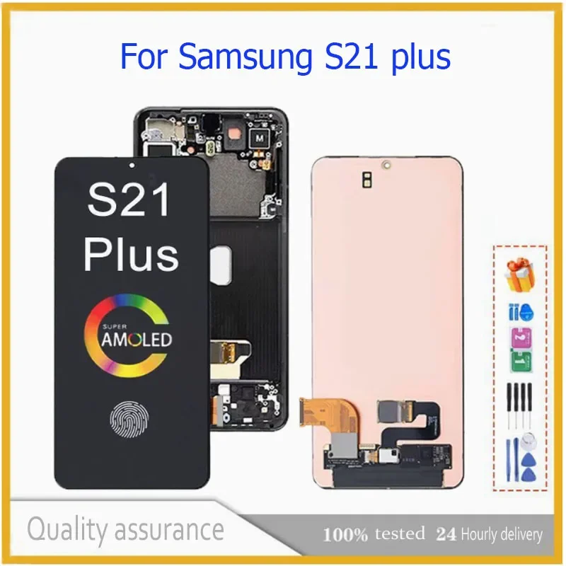 

Для Samsung Galaxy S21 PLUS ЖК-дисплей с сенсорными экранами и дигитайзером S21 + SM-G996B G996U G996, замена ЖК-дисплея с рамкой для мобильного телефона