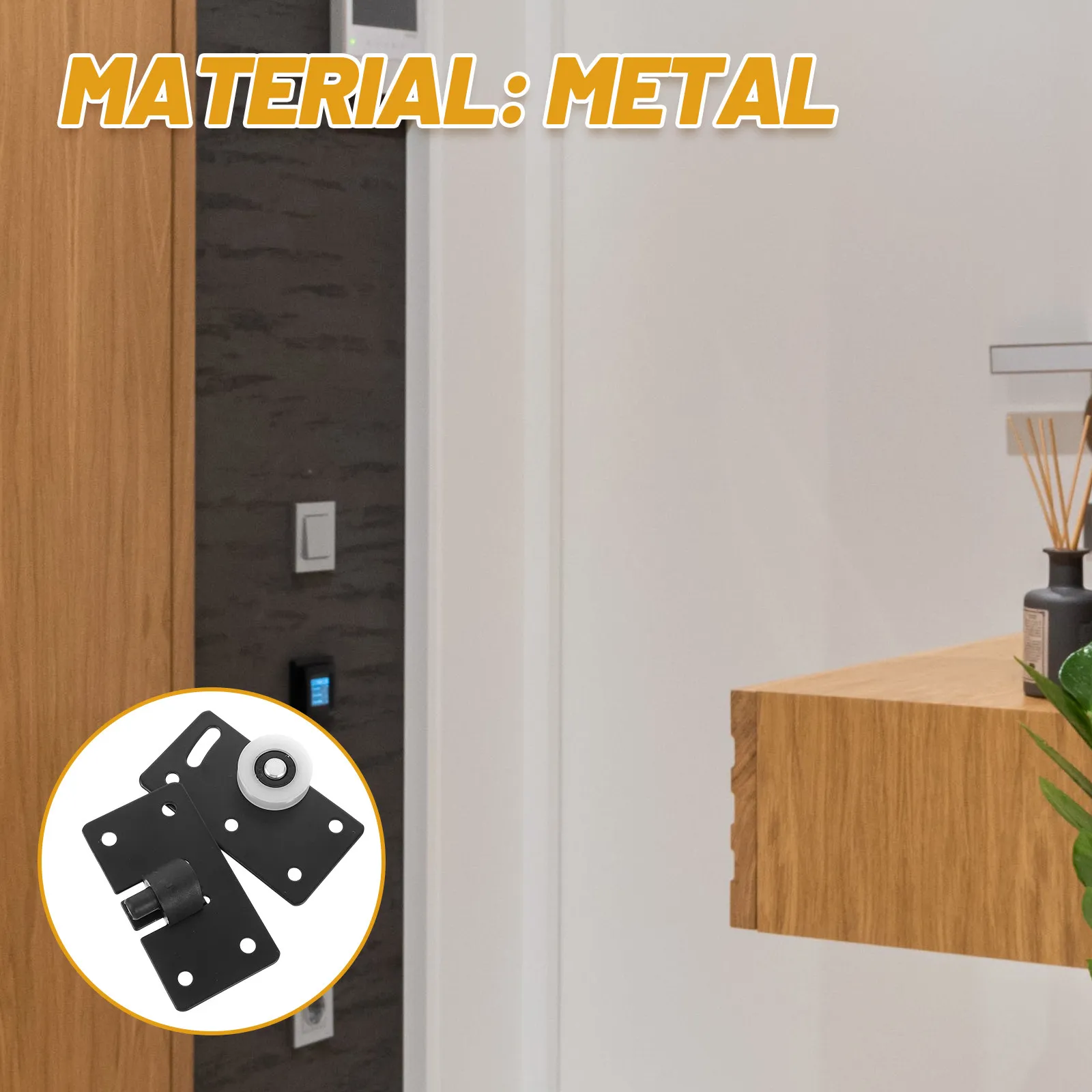 

2 шт. высококачественные ролики для раздвижных дверей, прочные колесики для шкафов и ворот, плавное движение, для жилых и коммерческих помещений