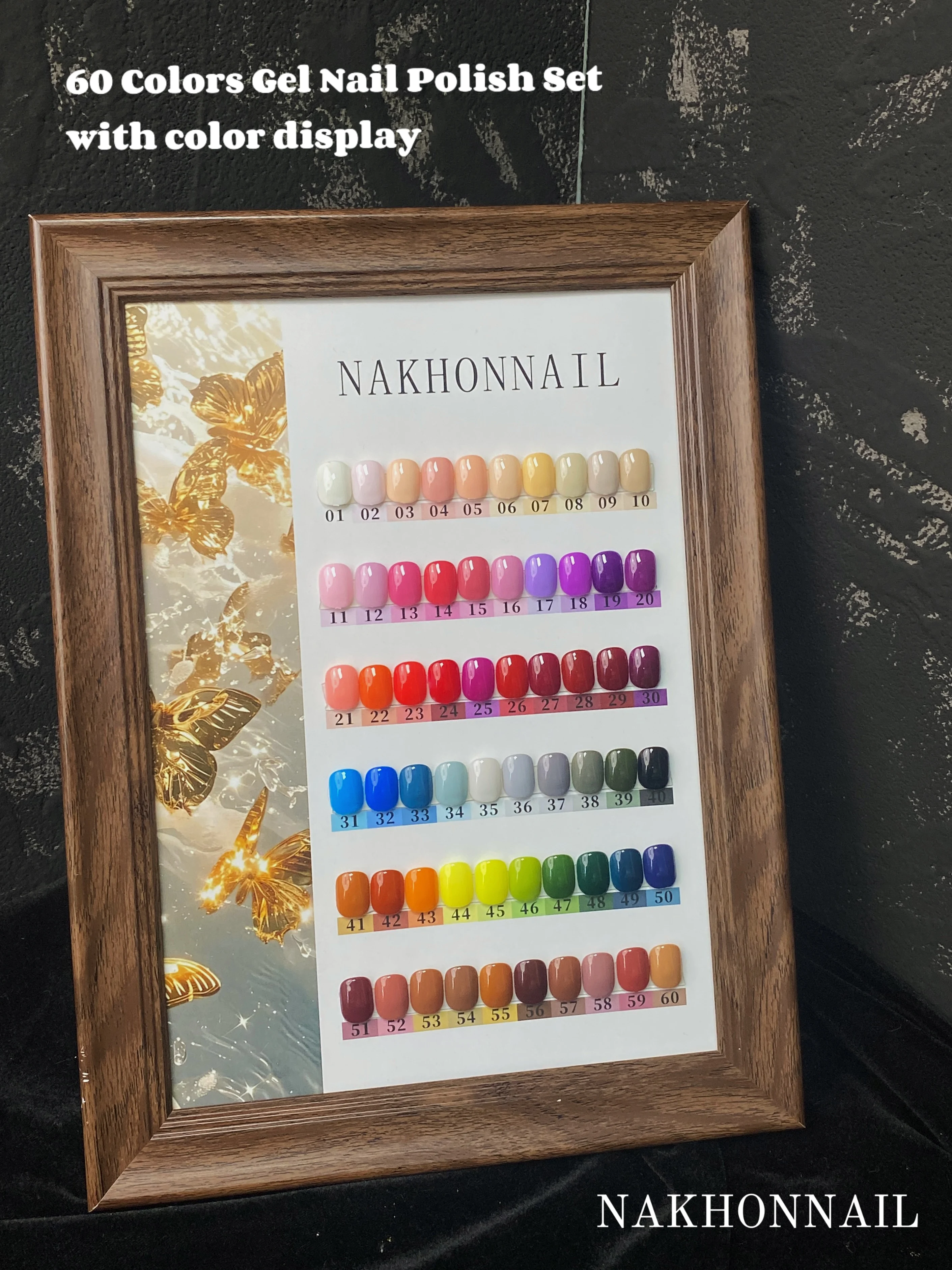

NAKHONNAIL Multicolor 60 Colors Solid Color Nail Gel 2025 New Fashion Hot Sale Nail Art Non-toxic UV Gel Nail Salon Wholesale