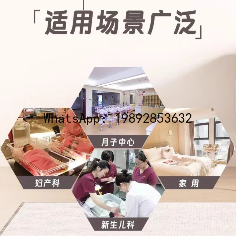 عربة أطفال قابلة للتعديل والمتحرك بعجلات صامتة، نفس نموذج يستخدم في مراكز الأمومة والنوادي #2