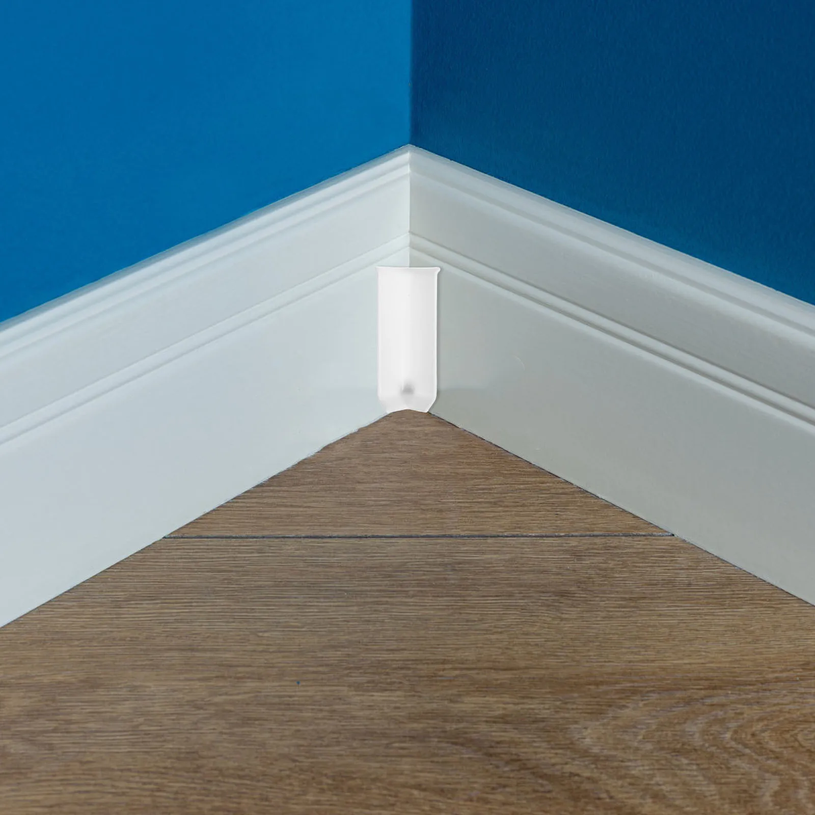 

4Pcs Self Adhesive Corner Moulding Trim Thickened Design Wall Floor Edge Protector Easy Install Suitable for Living Room Bedroom