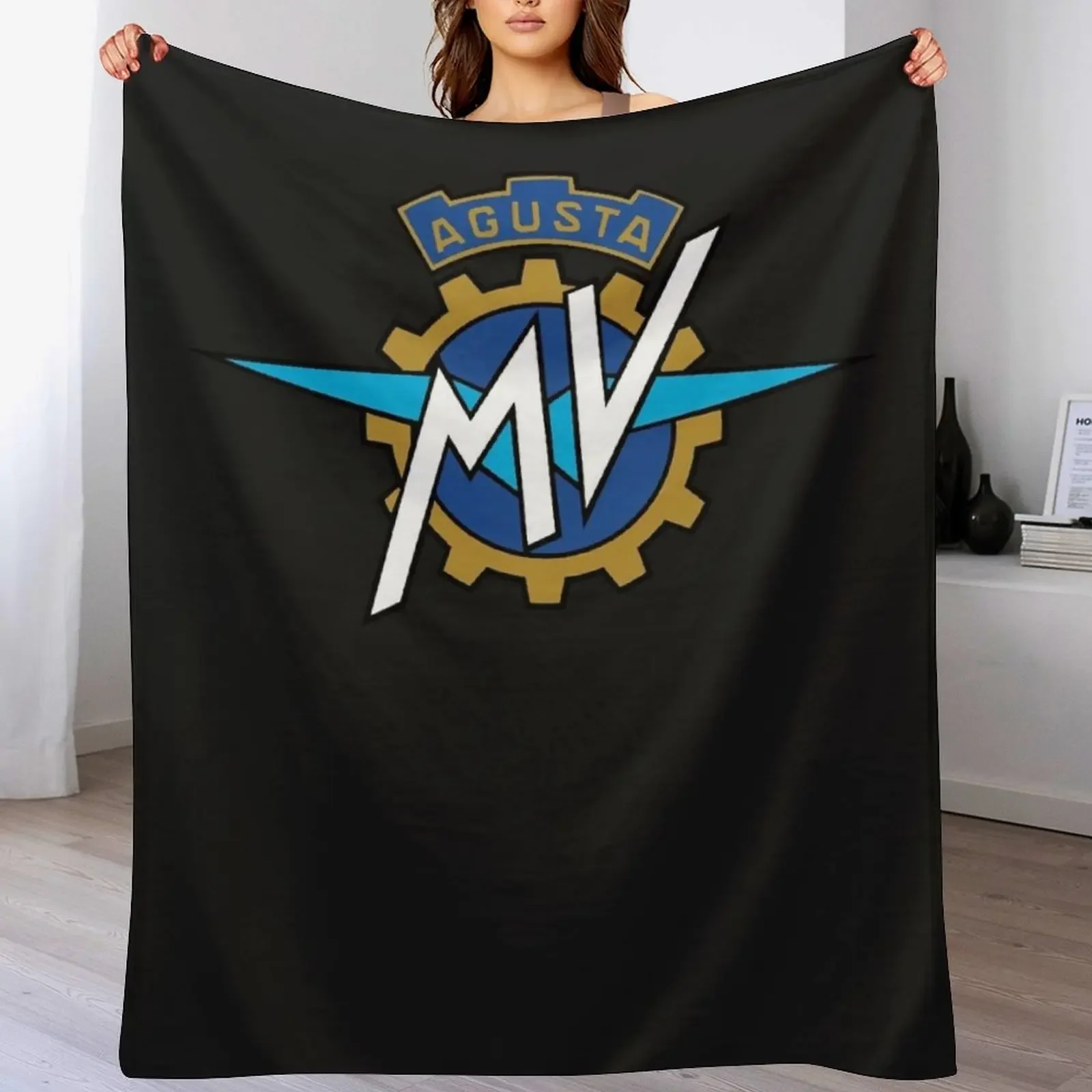 

Mv agusta motorcycle logo classic t shirt Throw Blanket Picnic Comforter Multi-Purpose cosplay anime Blankets