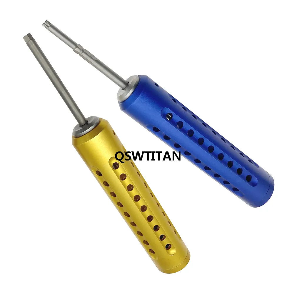 Torx Star Hex Quick Coupling Handle Bone Screw Drivers Veterinary Orthopedic Instrument QSWTITAN