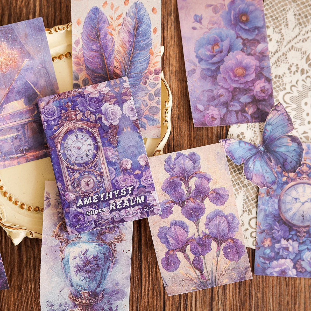 50 vellen per boek met prachtige illustratiematerialen, verschillende themapatronen, DIY plakboekplanner decoratiebenodigdheden