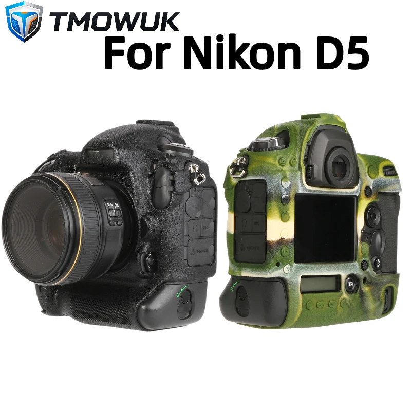 For Nikon D5 Shockproof Cover Soft Protector Digital Camera Accessories Silicone Rubber Camera Body Case+1PCS Free Tempered Film