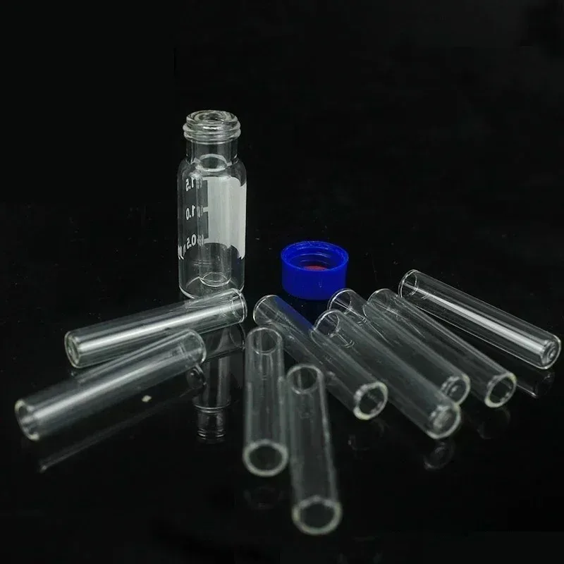 100Pcs/Lot 250μL Glass Flat‑Bottom Chromatographic Vial Inserts for 1.5mL HPLC Vials
