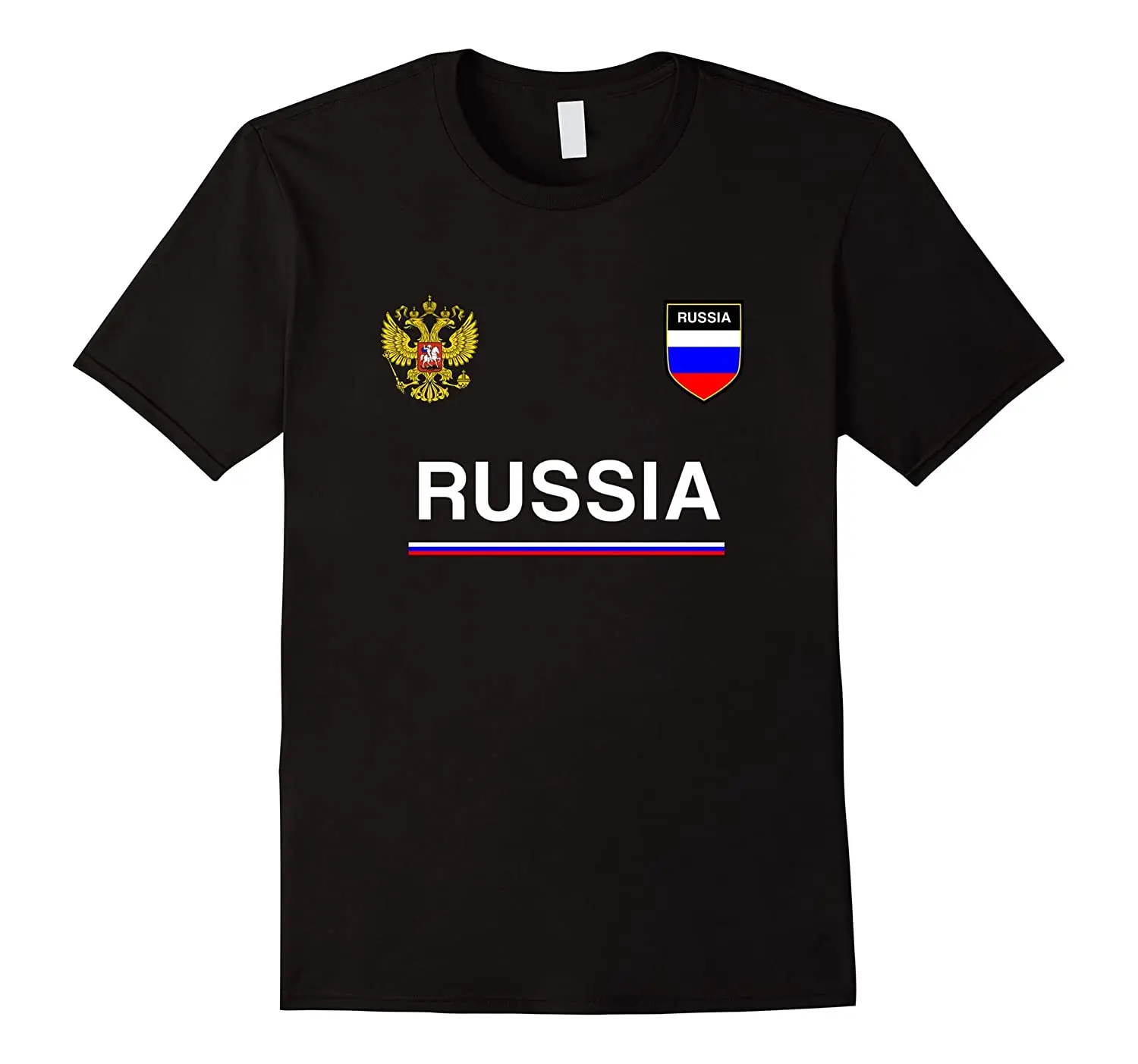 

Футболка с российским флагом Летняя Хлопковая мужская футболка с коротким рукавом и круглым вырезом, Новинка