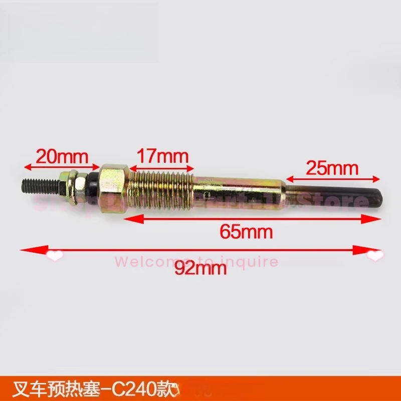 

For Heli/Hangcha/Tailifu/Longgong/Liugong Forklift Start Preheating Plug Isuzu C240