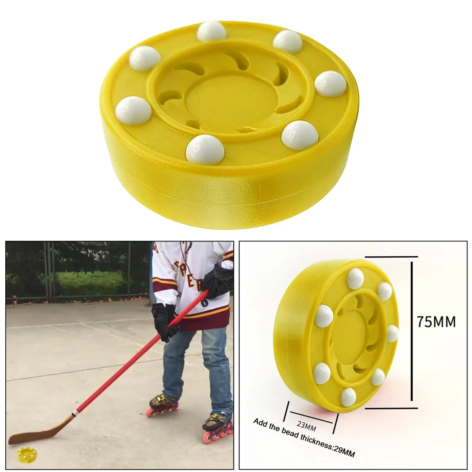 

Durable 7.5x2.5cm Roller Hockey Standard Official Pucks Rollers