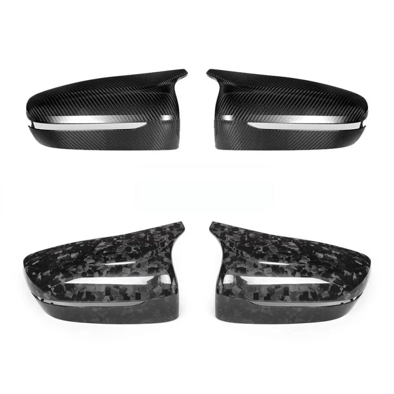 for BMW F90 M5 & Competition Left Hand Drive 17 - 24 Replaced Style Real Dry Carbon Fiber Rear Side View Mirror Cap Shell