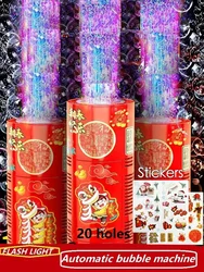 20 holes Fireworks bubble machine bubble blower on the ground electronic automatic landing Spring Festival gift New Year toys