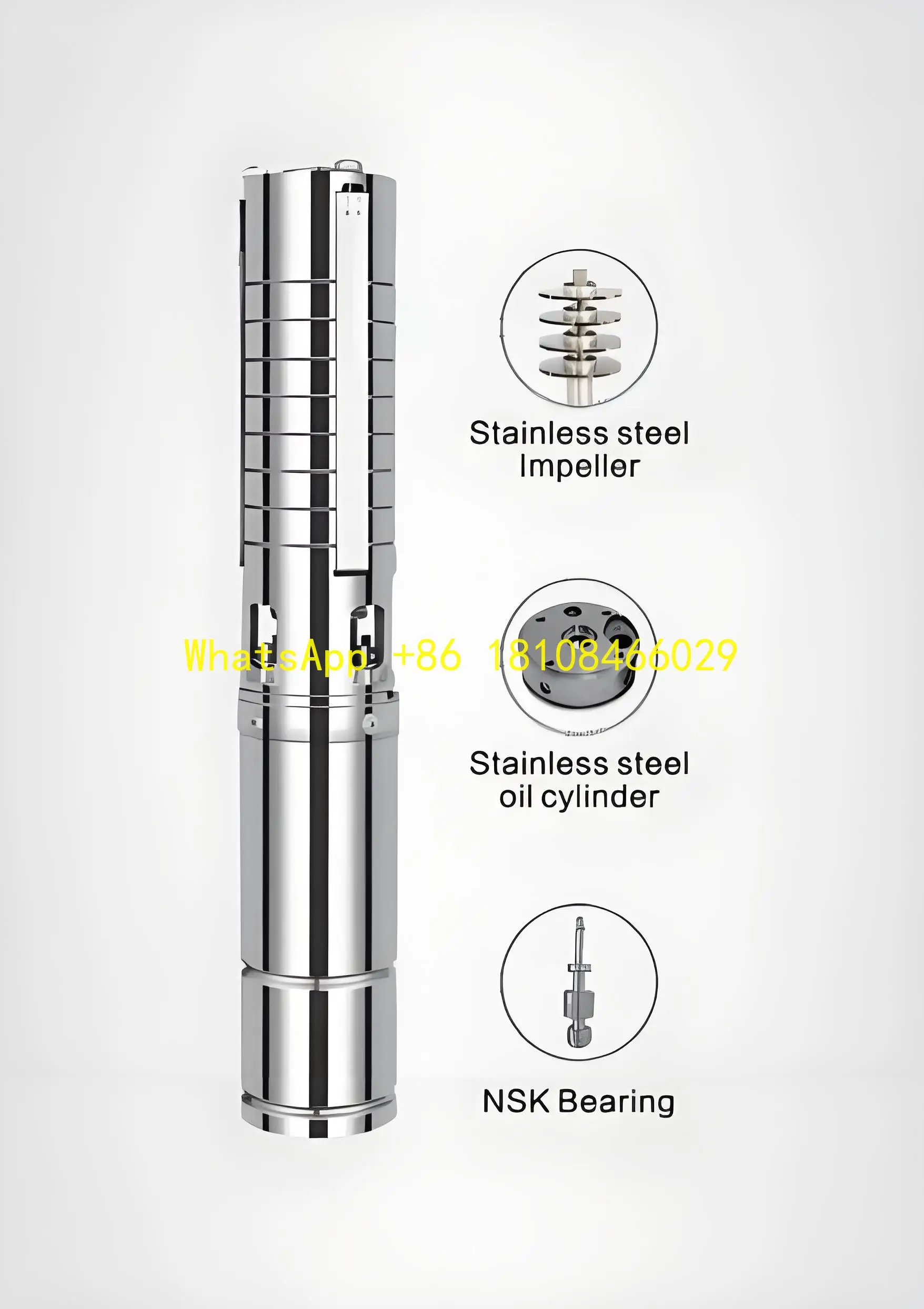 

High-Pressure 5500W AC/DC Submersible Pump for Agricultural Water Supply & Farm Irrigation Solar & Electric Source
