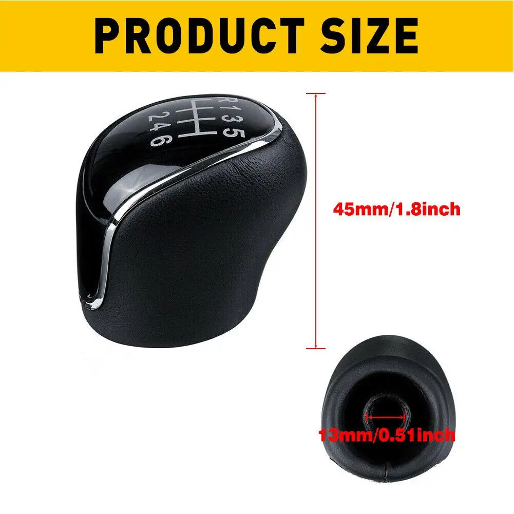 1pc 5/6 Speed Kuga Gear Shift Knob Car Accessories for FORD Mondeo IV For S-MAX C-MAX Kuga Transit Connect