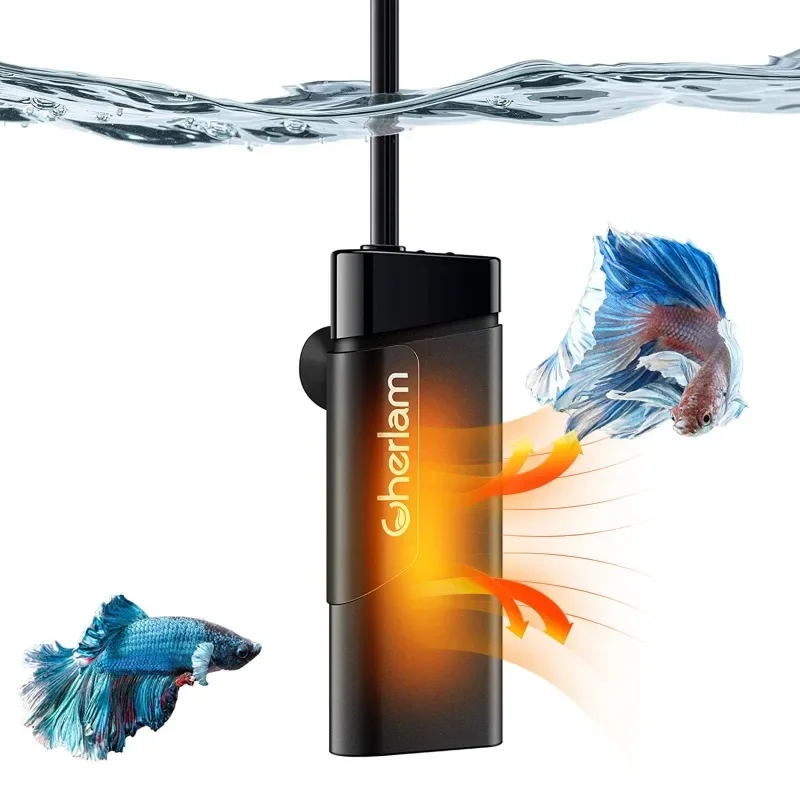

Mini Aquarium Heater,50W Submersible Fish Tank Heater,Turtle Tank Heater with Red&Green Indicator Lights,Small Aquarium Heater