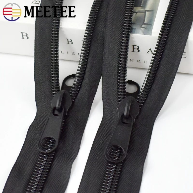 

1Pc 10# 80-300cm Nylon Zippers Tent Down Double Side Open-End Zipper Jacket Garment Replace Zip Repair Kits Sewing Accessories