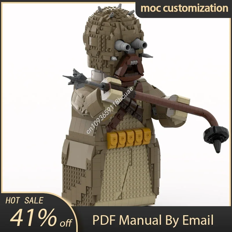 

Moc Star Battle Tusken Raider Мегафигурка Модель Строительные блоки Кирпичи Diy Творческая сборка Развивающие игрушки Детский праздничный подарок