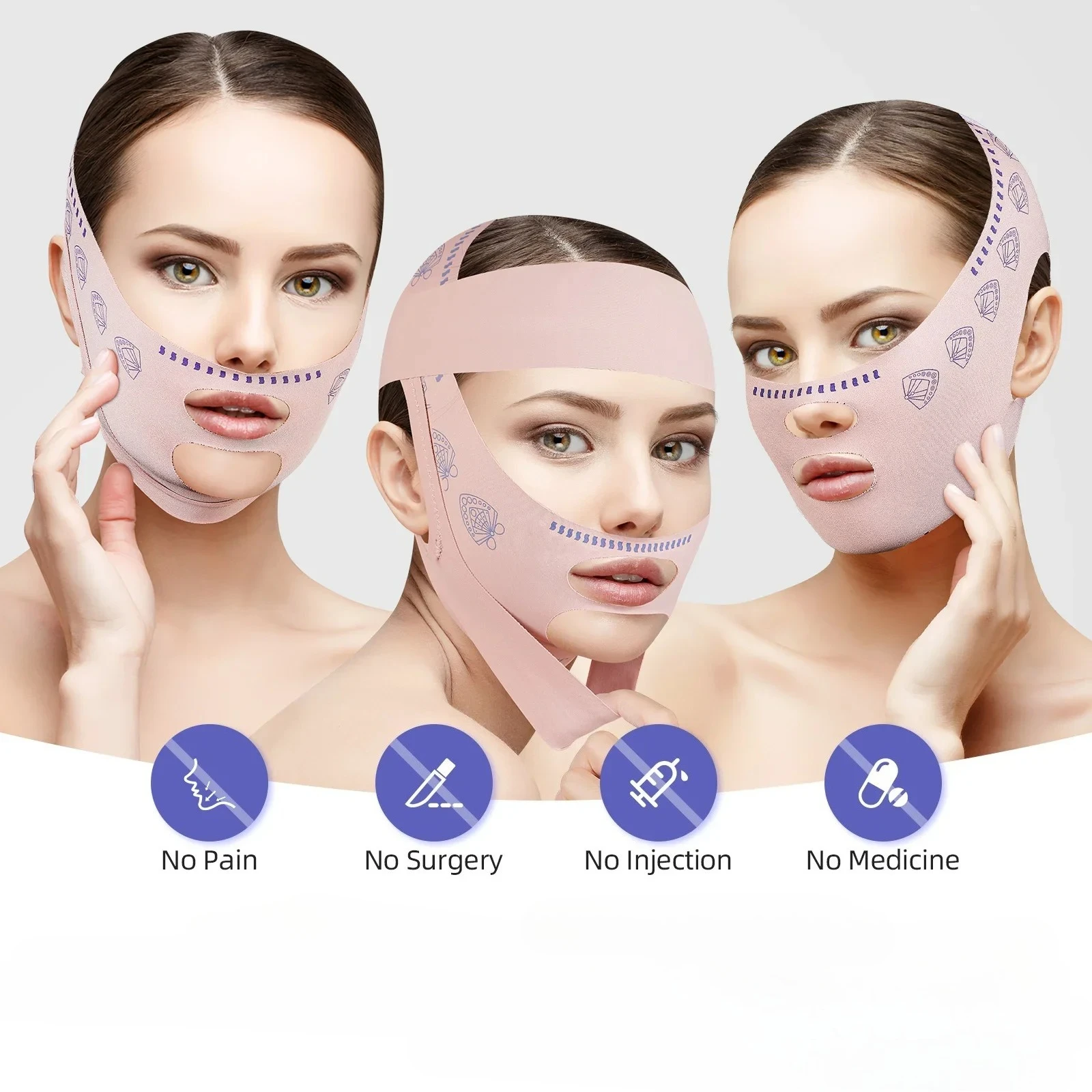 Face Slimming Bandage Women Face Lifting V Line Shaper Chin Cheek Lift Up Belt Anti Wrinkle Strap Facial Beauty Skin Care Tools