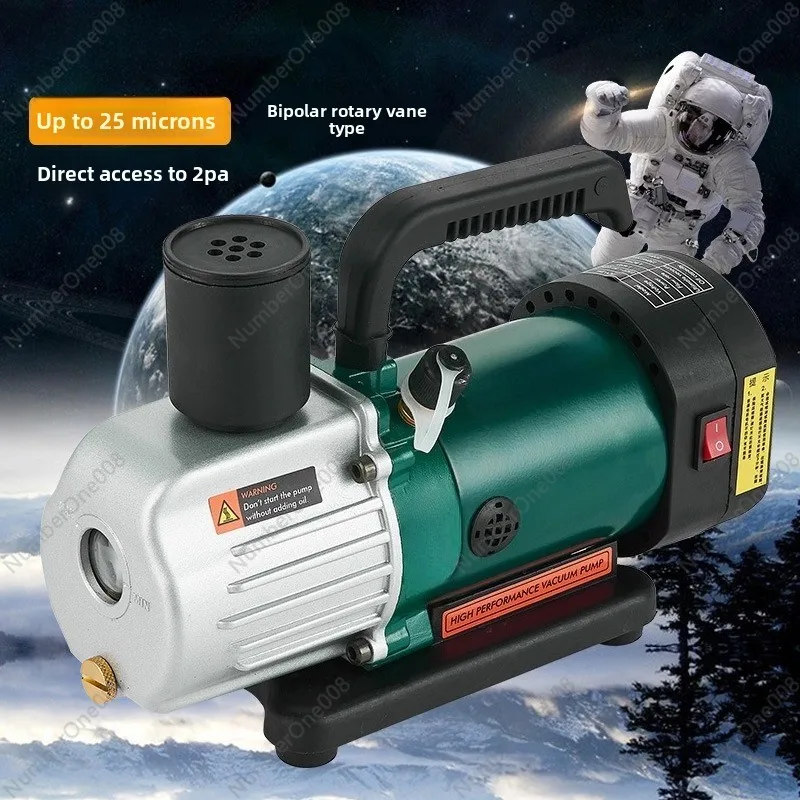 Portable Vacuum Pump, 2-Stage Rotary Vane with Brushless Motor, Lithium Battery Powered Low Noise for AC Refrigerator Repair