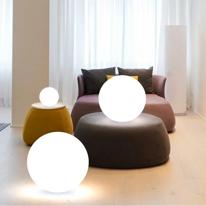 LED Ball Light Floor Lamp Outdoor Lawn Lamp USB Charging Luminous Ball Pool Bedroom Table Party Garden Lighting Remote Control