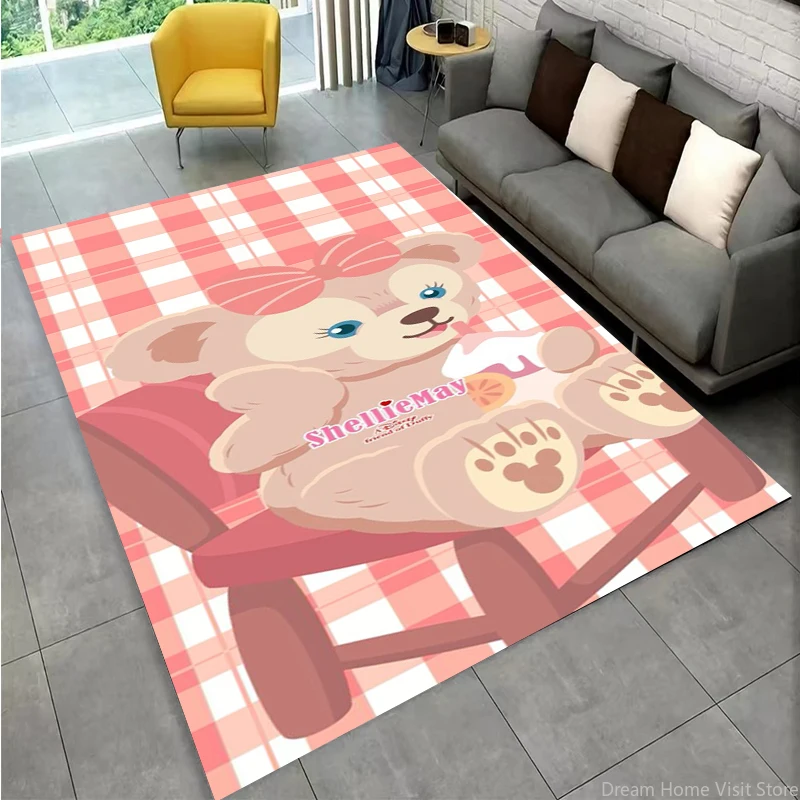 MINISO Disney ShellieMay Cute Cartoon Area Rug Carpet for Living Room Bedroom Sofa Home Kids Decor Floor Anti-Slip Kitchen Mats