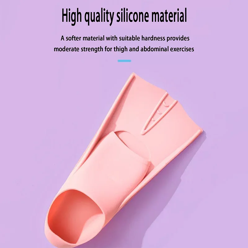 السباحة التدريب زعانف سيليكون المهنية الغوص زعانف قصيرة الرجال النساء غص السباحة زعانف الاطفال الزعانف المعدات مجموعة