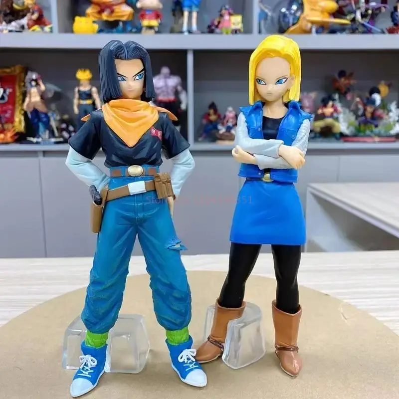 Dragon Ball Z Android 16 19 20 Anime Figure Ornaments Dr.Gero Cell Figure Model Kids Ornaments Action Statue Holiday Toy Gifts