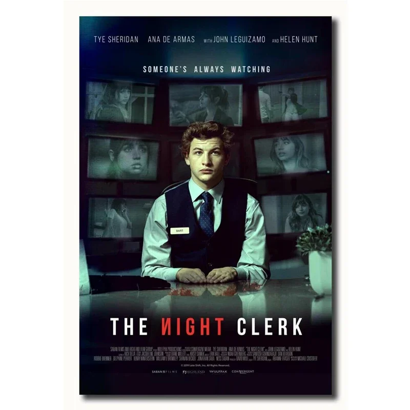 D0620 The Night Clerk Movie Silk Fabric Poster Art Decor Indoor Painting Gift